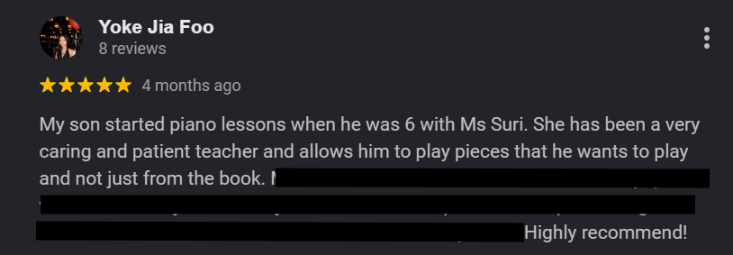 Parent review